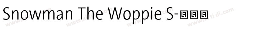 Snowman The Woppie S字体转换